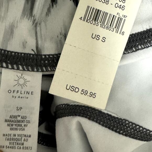 OFFLINE AERIE Real Me High Rise Crossover 7/8 Leggings Silver Shadow NWT Small - Picture 7 of 8